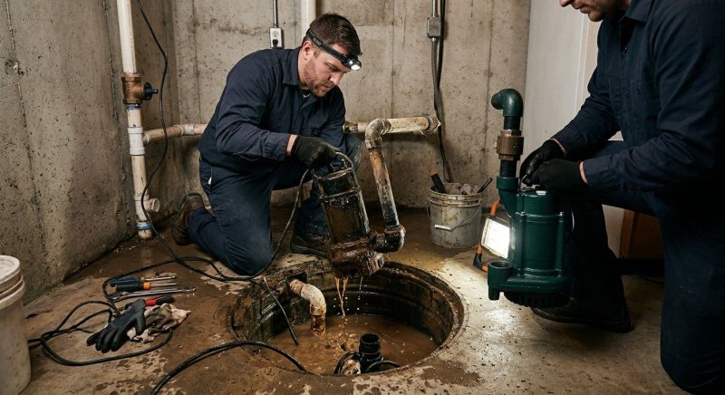 Basement Sump Pump Service in West Des Moines, IA
