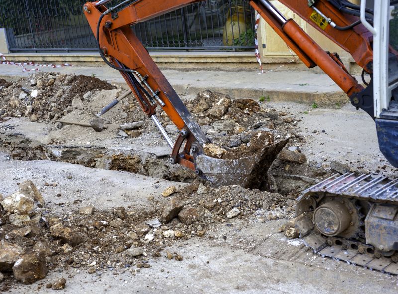 Utility Line Excavation