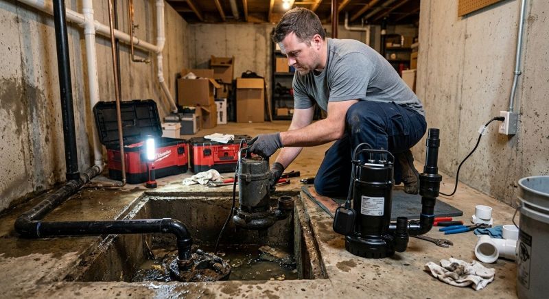 Basement Sump Pump Service in Warwick, RI