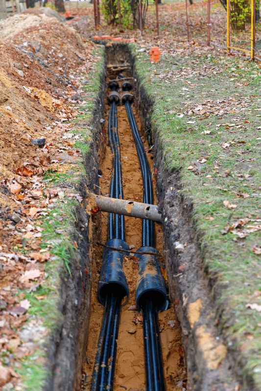 Trenching for Utility Lines