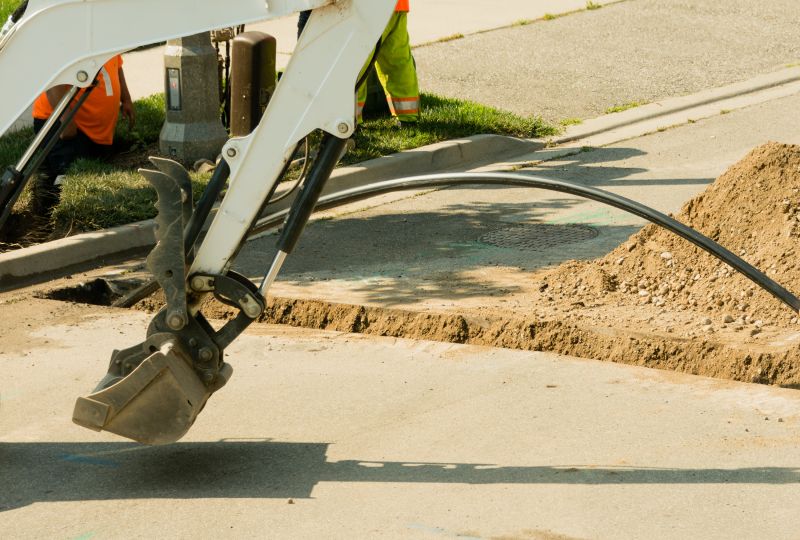 Construction Site Utility Work